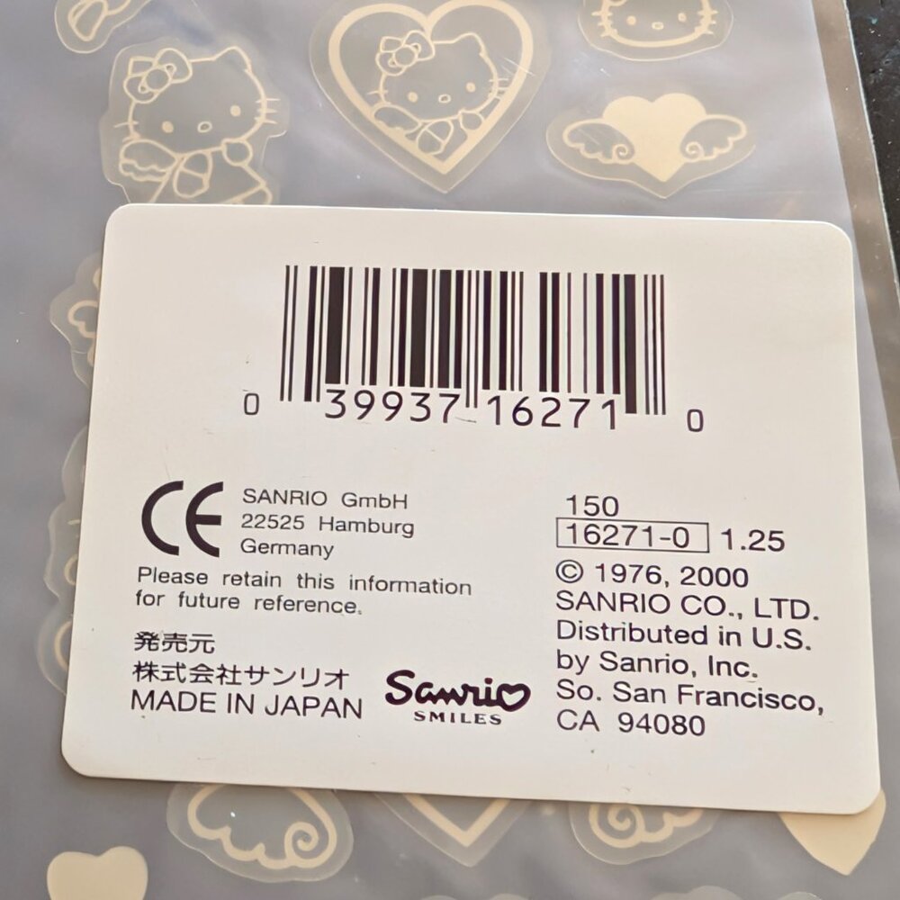 Vintage Sanrio Hello Kitty Lot Of 3 NOS Angels Hearts Zodiac Animals Stickers - Picture 6 of 8